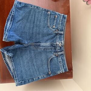 Abercrombie & Fitch High Rise Denim Shorts